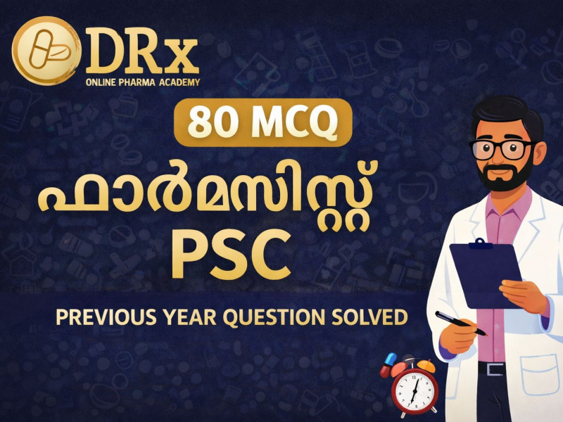 80 MCQ Kerala PSC Pharmacist Grade II | Previous Year Questions Solved | Pharmacist PSC Exam Preparation